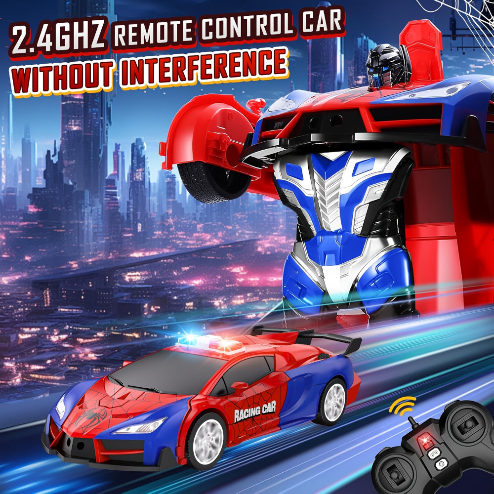 Slumberkiddies Remote Control Car Transforming Robot Toy